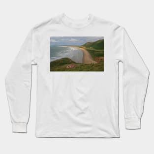 Gower Peninsula, Rhossili Bay Long Sleeve T-Shirt